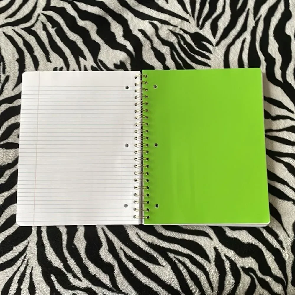 New Eccolo 5 subject college perforated converse hi top sneakers spiral notebook